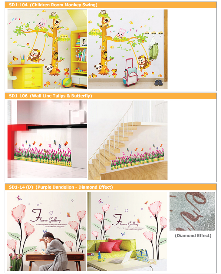 Removable wall sticker The leading Printing Services in Asia