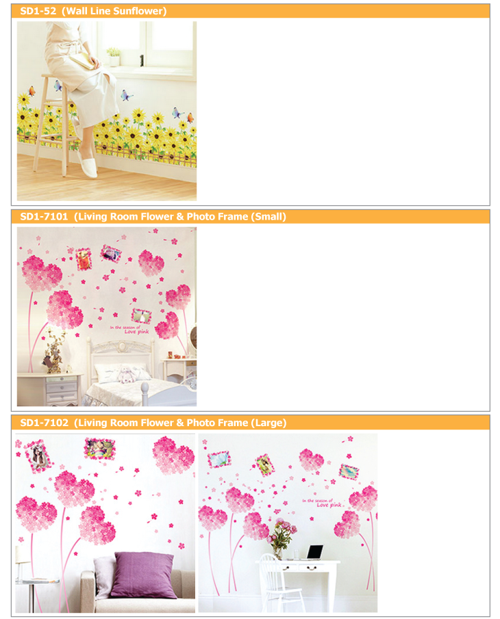 Removable wall sticker The leading Printing Services in Asia
