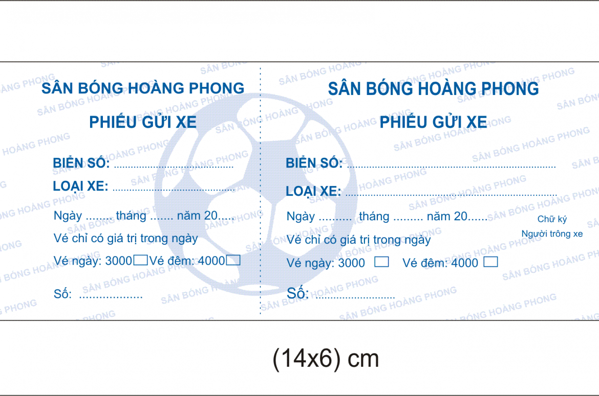 Dịch vụ in vé giữ xe chất lượng tốt, giá rẻ tại Bình Tân